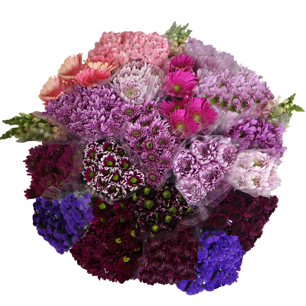 Shades of Pink-Purple Combo Box - 5 stems Bunches – Melody Farms